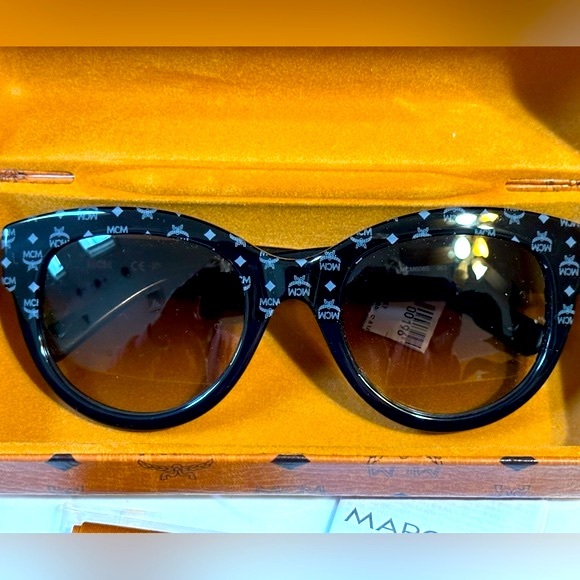 MCM Monogram Cateye Sunglasses 😎 Modern Creation München🕶️ - Picture 3 of 16